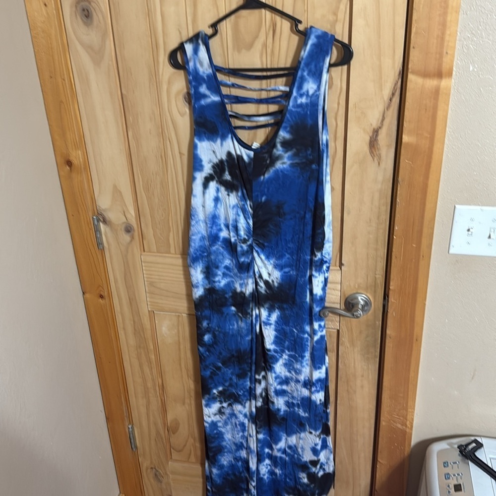Cato Blue Tie-Dye Maxi Dress - Picture 4 of 4